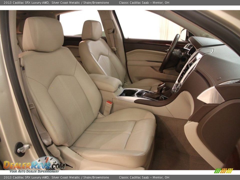 2013 Cadillac SRX Luxury AWD Silver Coast Metallic / Shale/Brownstone Photo #14