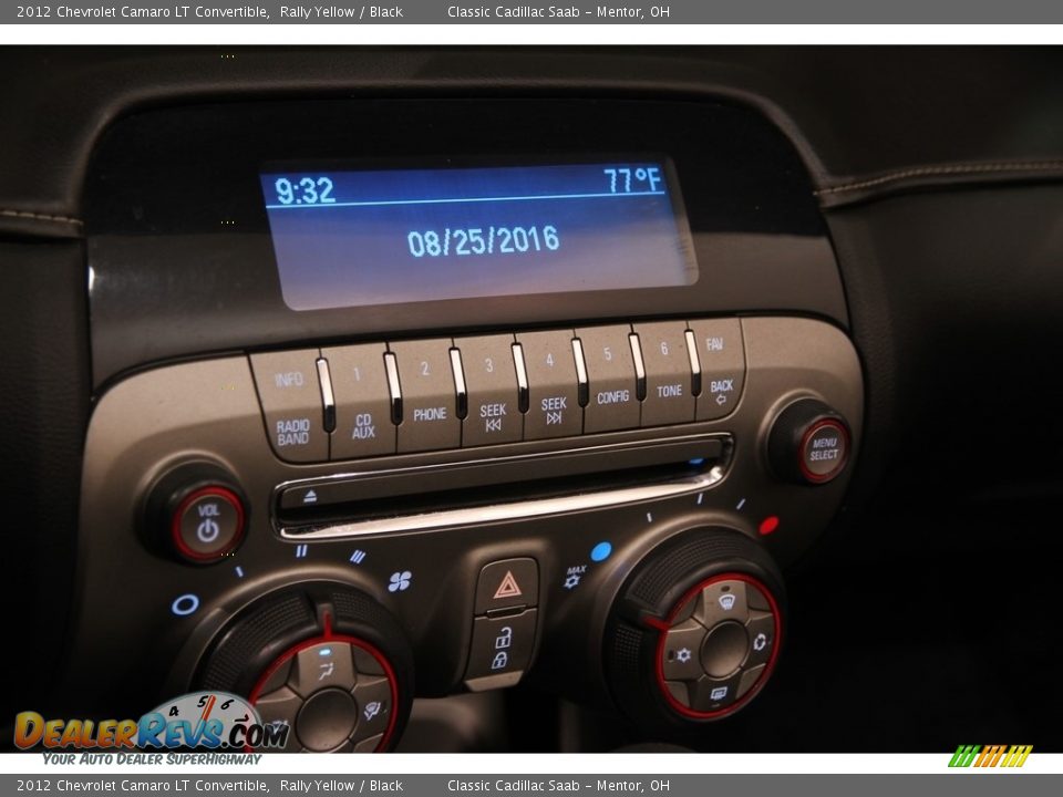 Controls of 2012 Chevrolet Camaro LT Convertible Photo #11