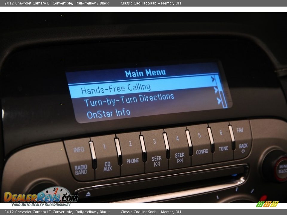 Audio System of 2012 Chevrolet Camaro LT Convertible Photo #12