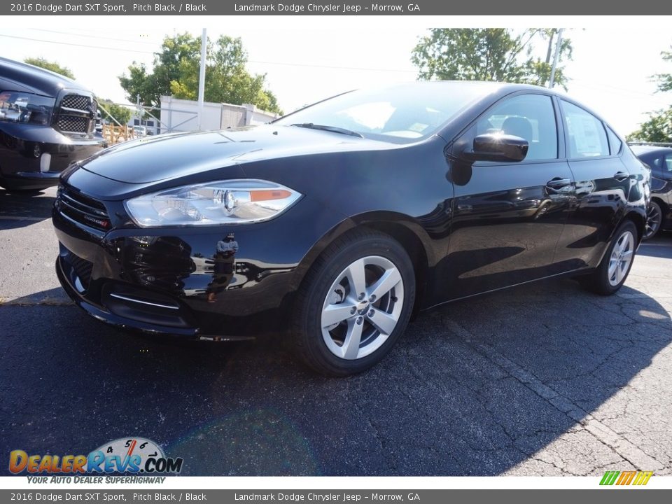 2016 Dodge Dart SXT Sport Pitch Black / Black Photo #1