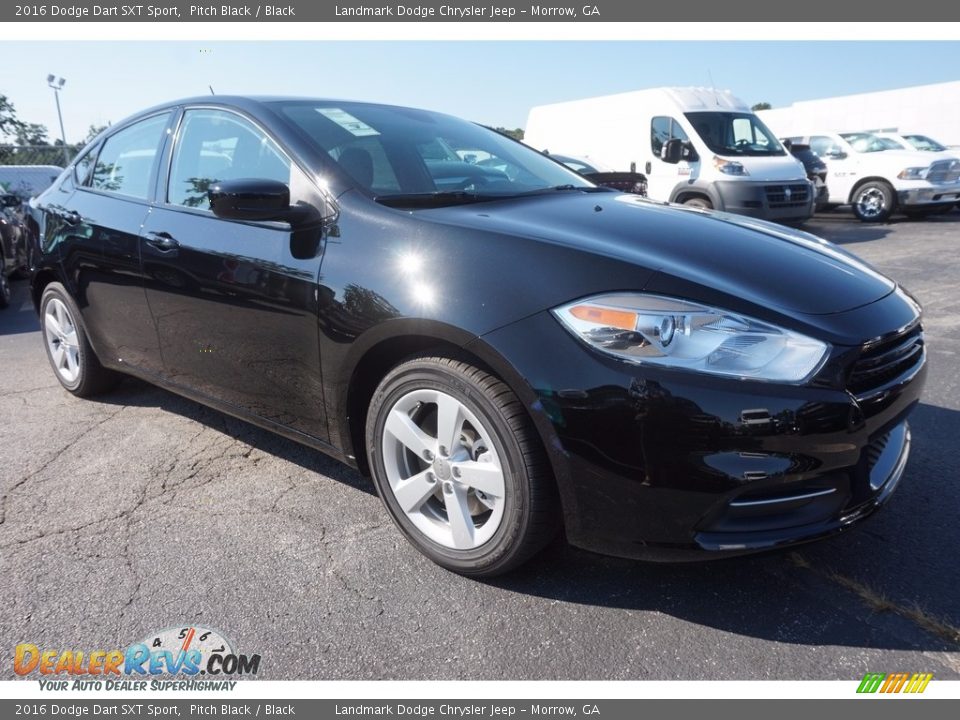 2016 Dodge Dart SXT Sport Pitch Black / Black Photo #4