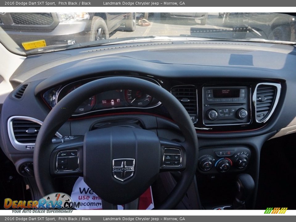 2016 Dodge Dart SXT Sport Pitch Black / Black Photo #7