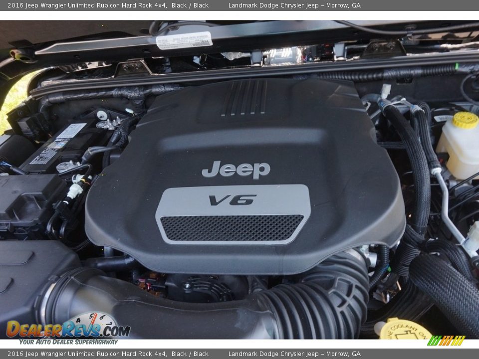 2016 Jeep Wrangler Unlimited Rubicon Hard Rock 4x4 Black / Black Photo #5