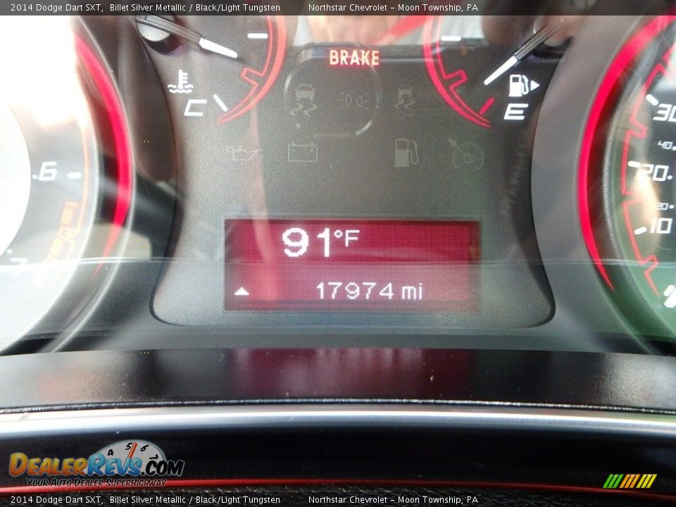 2014 Dodge Dart SXT Billet Silver Metallic / Black/Light Tungsten Photo #30