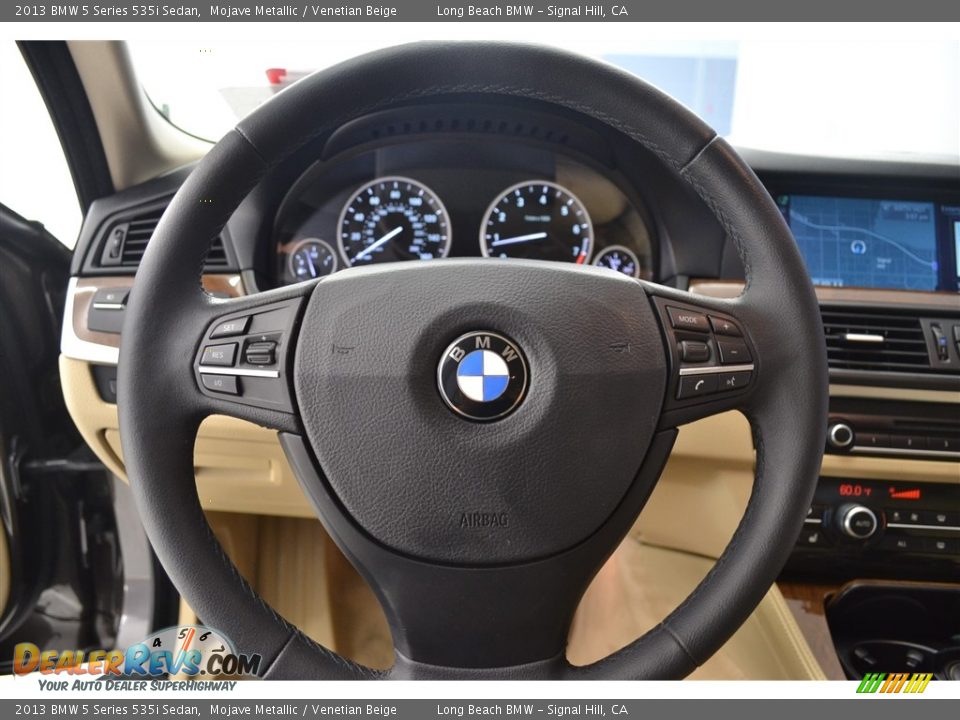 2013 BMW 5 Series 535i Sedan Mojave Metallic / Venetian Beige Photo #30