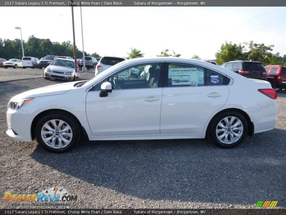 2017 Subaru Legacy 2.5i Premium Crystal White Pearl / Slate Black Photo #5
