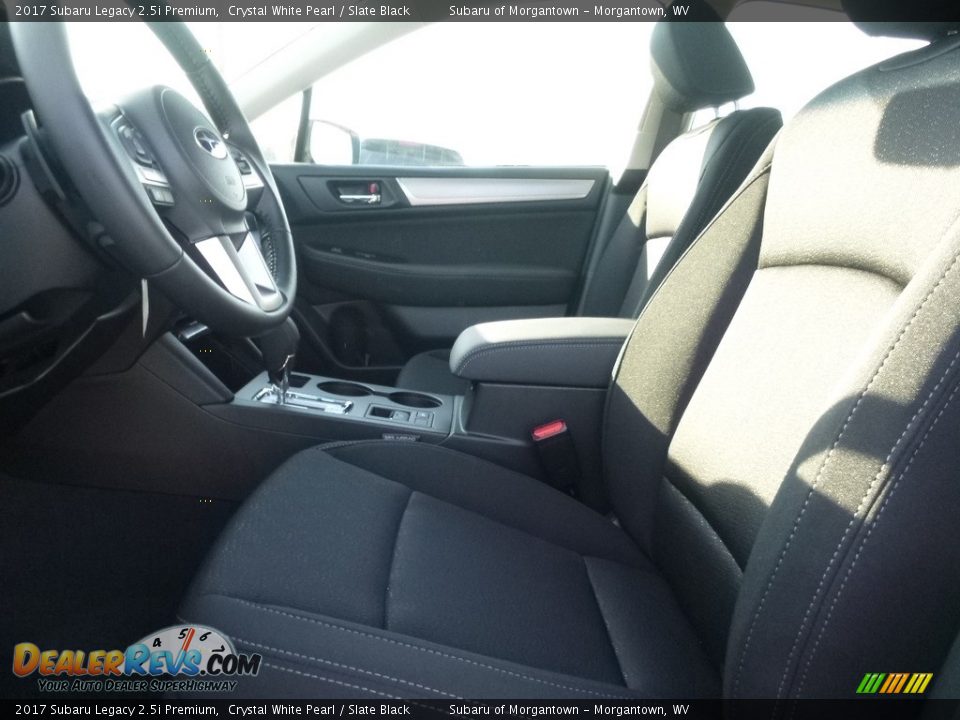 2017 Subaru Legacy 2.5i Premium Crystal White Pearl / Slate Black Photo #10