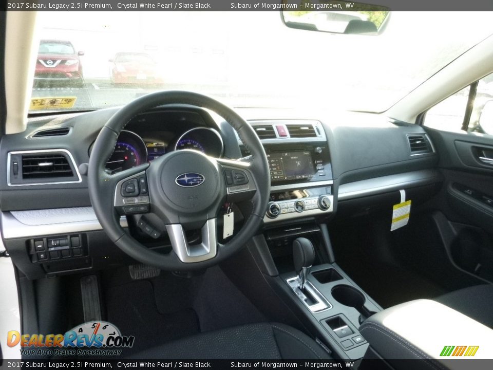 2017 Subaru Legacy 2.5i Premium Crystal White Pearl / Slate Black Photo #12