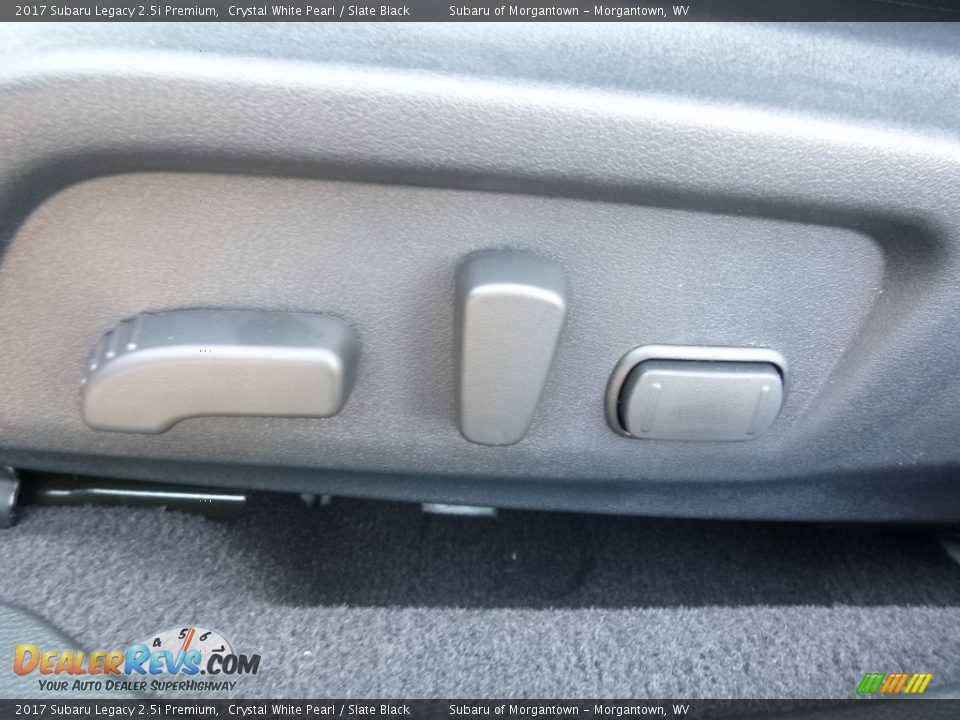 2017 Subaru Legacy 2.5i Premium Crystal White Pearl / Slate Black Photo #15