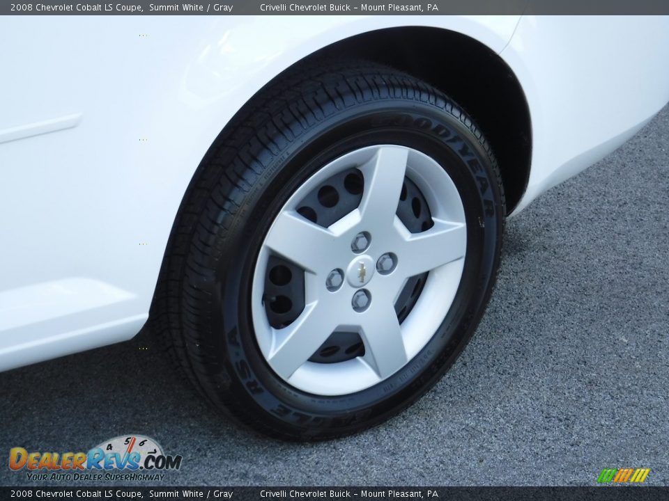 2008 Chevrolet Cobalt LS Coupe Summit White / Gray Photo #3