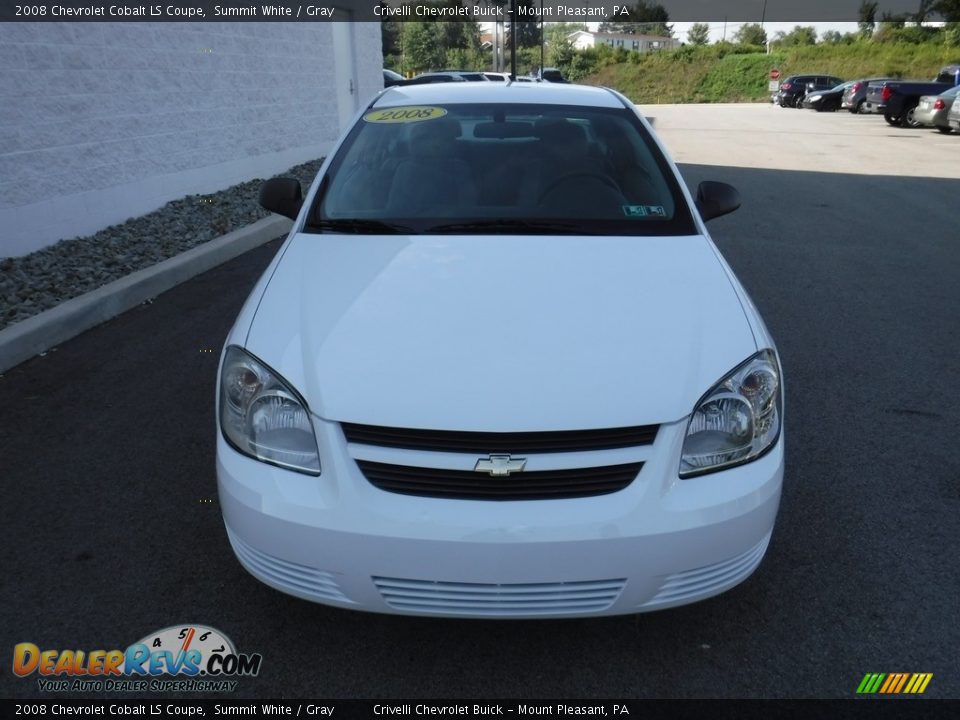2008 Chevrolet Cobalt LS Coupe Summit White / Gray Photo #5