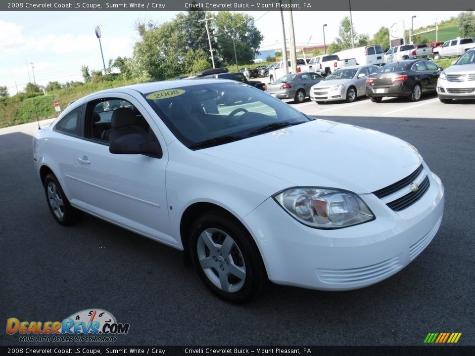 2008 Chevrolet Cobalt LS Coupe Summit White / Gray Photo #6