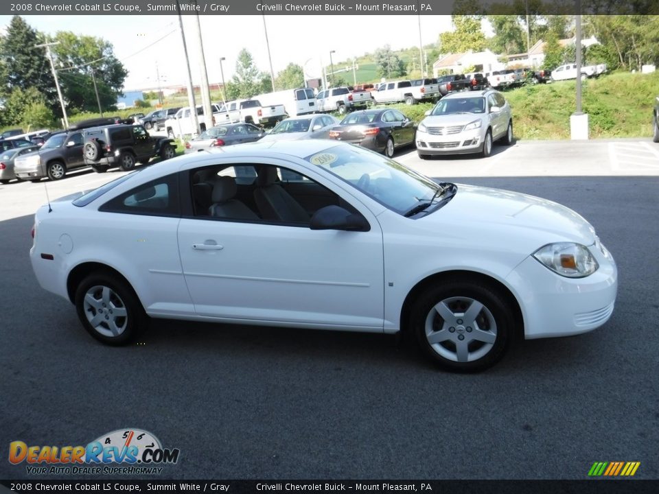 2008 Chevrolet Cobalt LS Coupe Summit White / Gray Photo #7