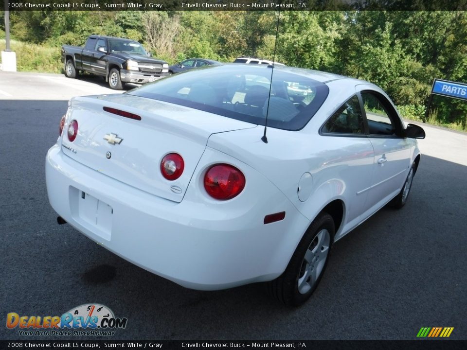 2008 Chevrolet Cobalt LS Coupe Summit White / Gray Photo #8