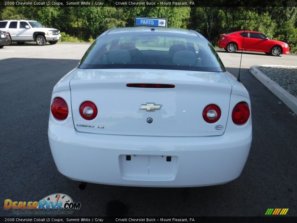2008 Chevrolet Cobalt LS Coupe Summit White / Gray Photo #9