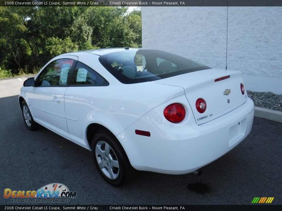 2008 Chevrolet Cobalt LS Coupe Summit White / Gray Photo #10