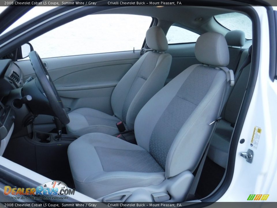 2008 Chevrolet Cobalt LS Coupe Summit White / Gray Photo #12