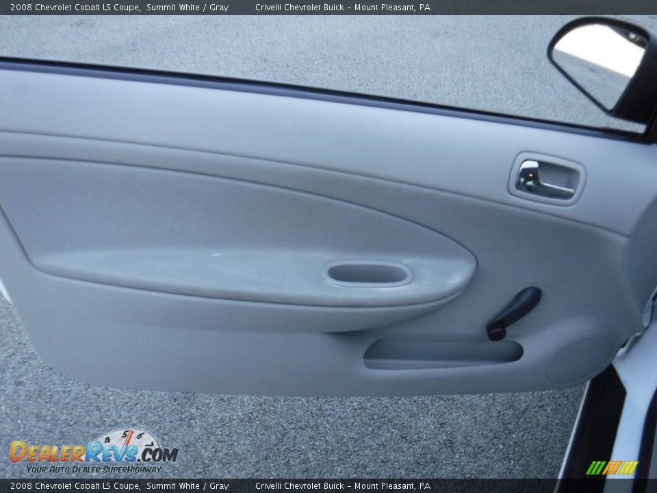 2008 Chevrolet Cobalt LS Coupe Summit White / Gray Photo #13