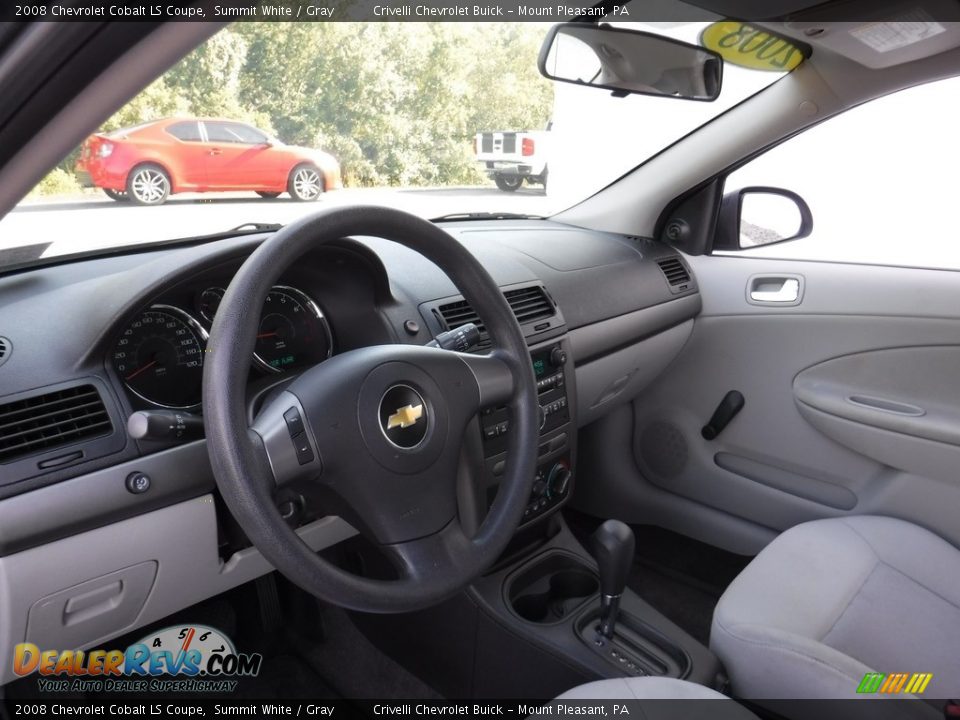 2008 Chevrolet Cobalt LS Coupe Summit White / Gray Photo #14