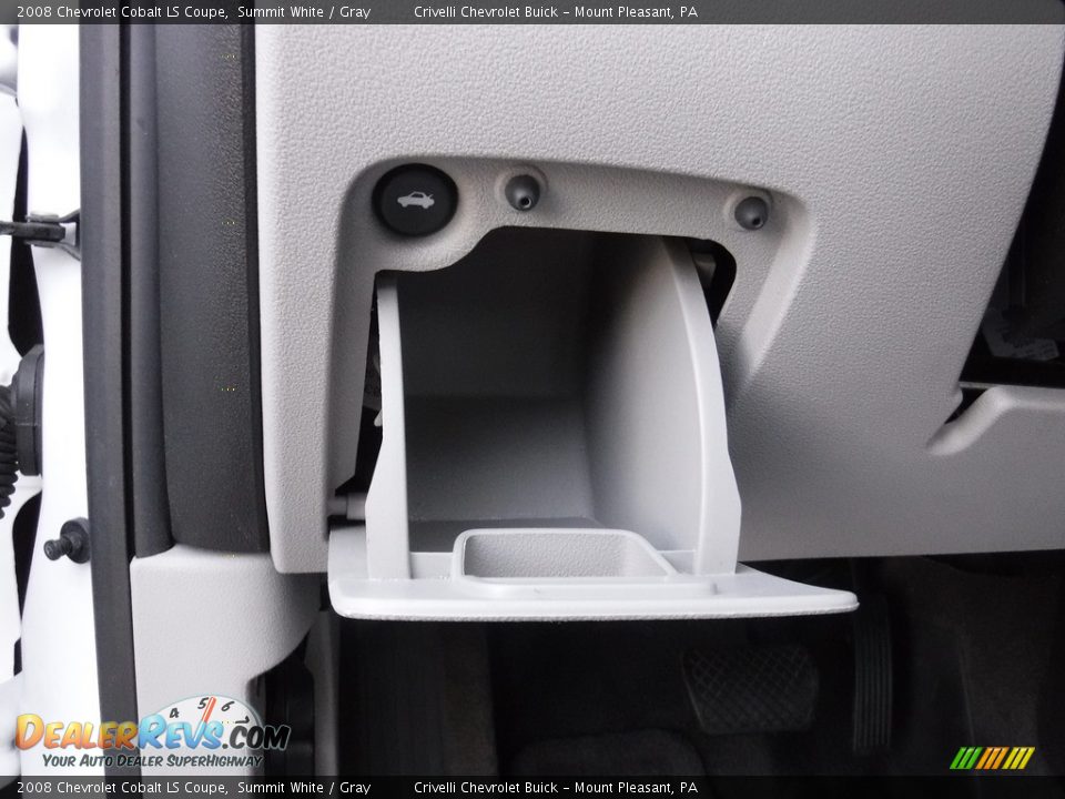 2008 Chevrolet Cobalt LS Coupe Summit White / Gray Photo #15