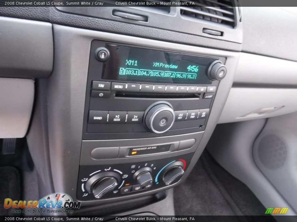 2008 Chevrolet Cobalt LS Coupe Summit White / Gray Photo #16