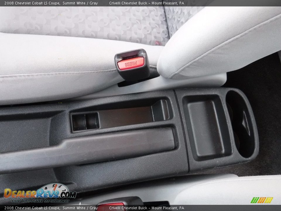 2008 Chevrolet Cobalt LS Coupe Summit White / Gray Photo #18