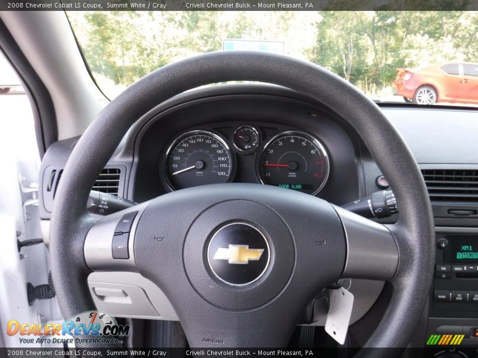 2008 Chevrolet Cobalt LS Coupe Summit White / Gray Photo #19