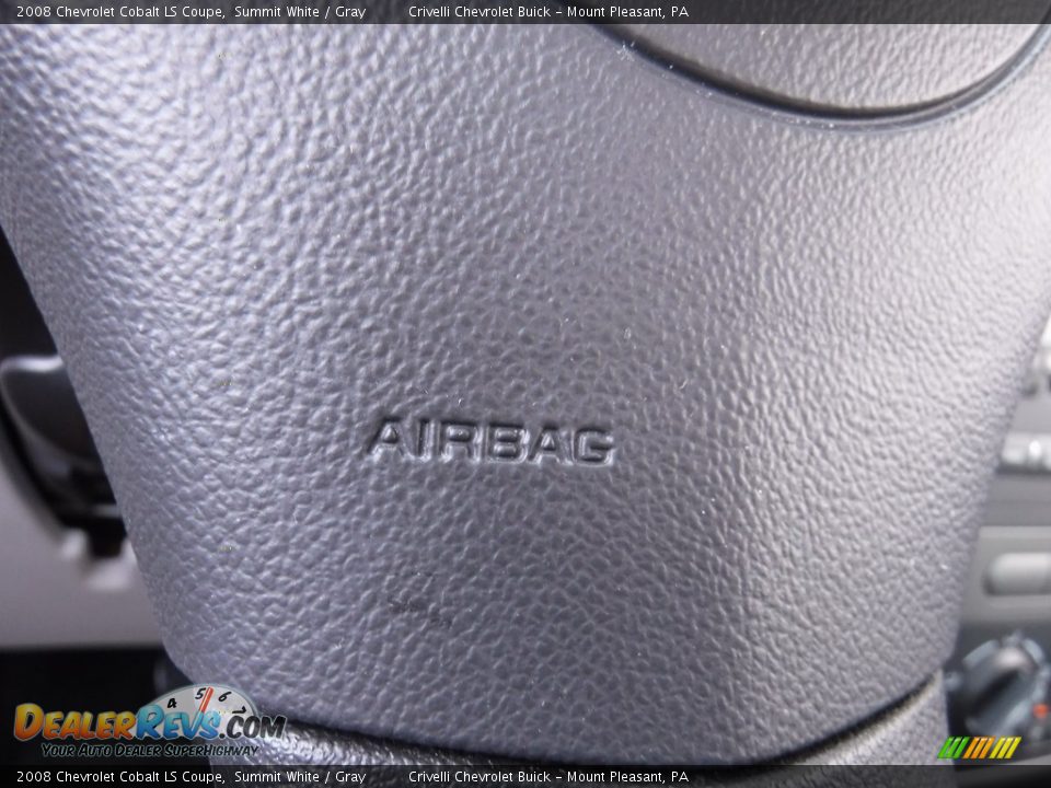 2008 Chevrolet Cobalt LS Coupe Summit White / Gray Photo #20