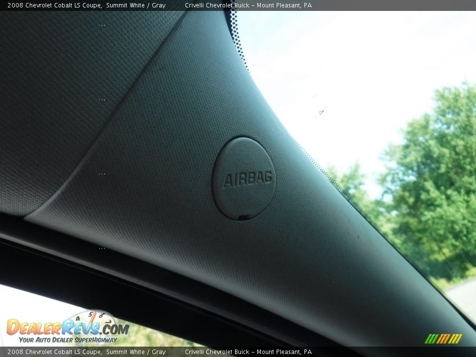2008 Chevrolet Cobalt LS Coupe Summit White / Gray Photo #22