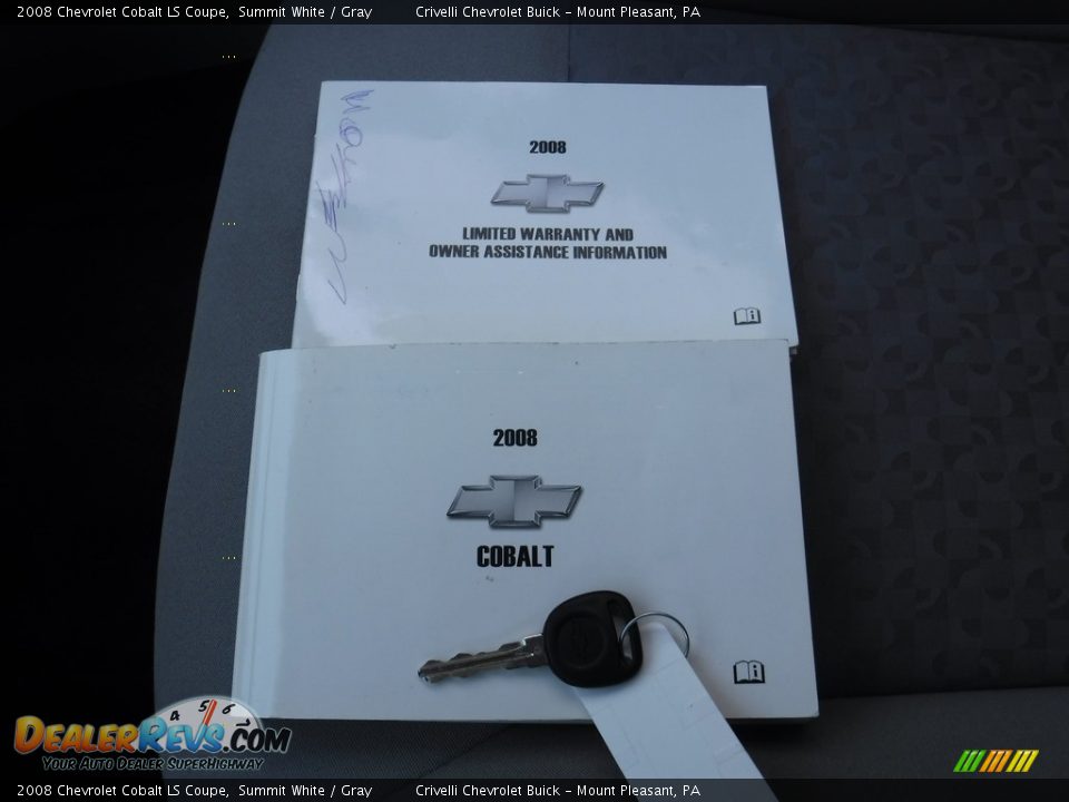 2008 Chevrolet Cobalt LS Coupe Summit White / Gray Photo #26