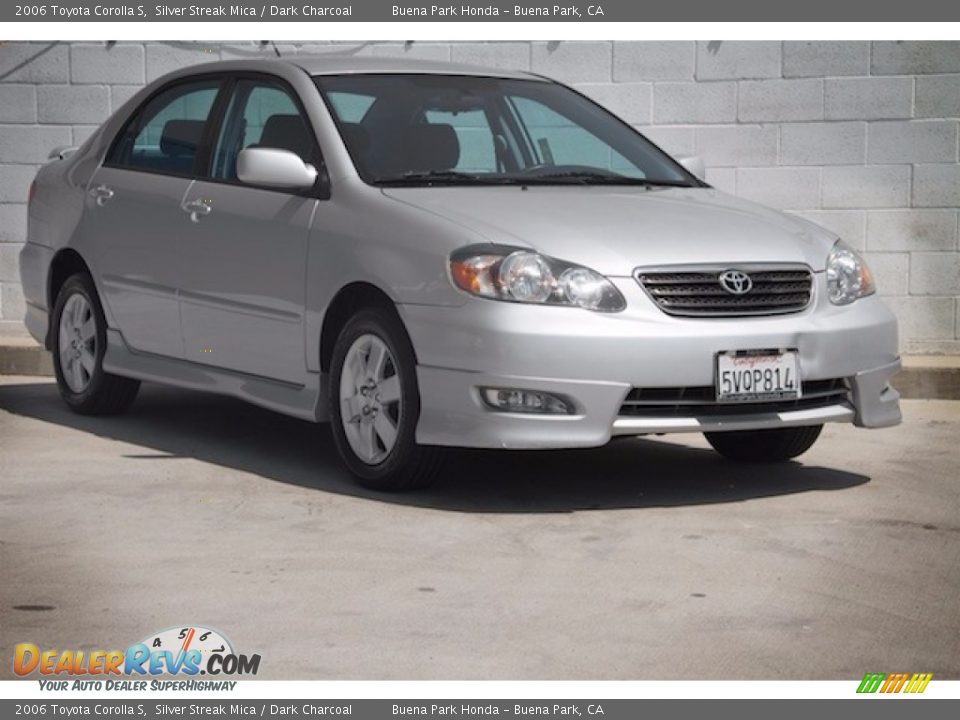 2006 Toyota Corolla S Silver Streak Mica / Dark Charcoal Photo #1