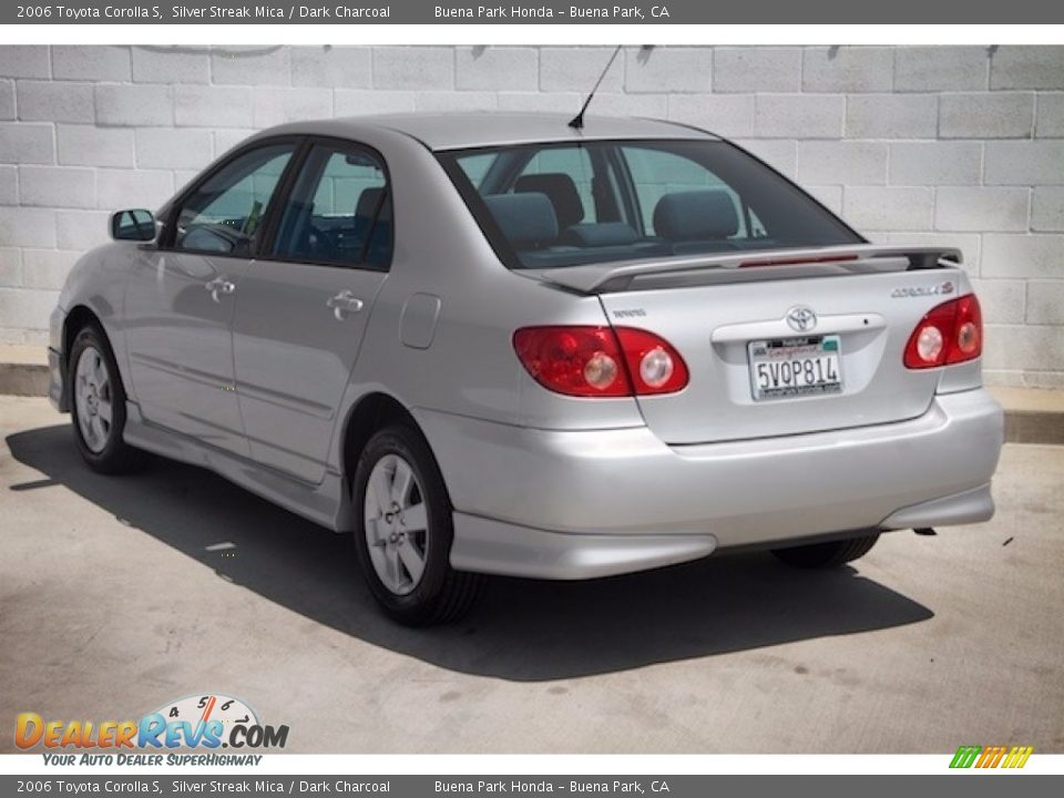 2006 Toyota Corolla S Silver Streak Mica / Dark Charcoal Photo #2