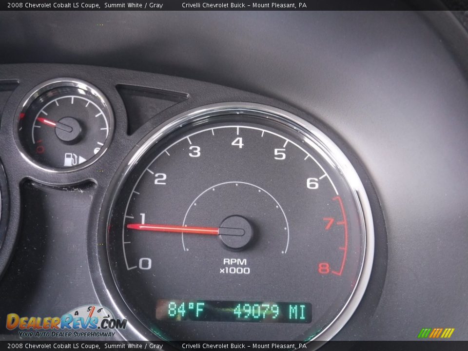 2008 Chevrolet Cobalt LS Coupe Summit White / Gray Photo #30
