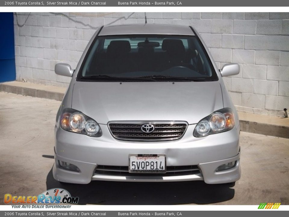 2006 Toyota Corolla S Silver Streak Mica / Dark Charcoal Photo #7