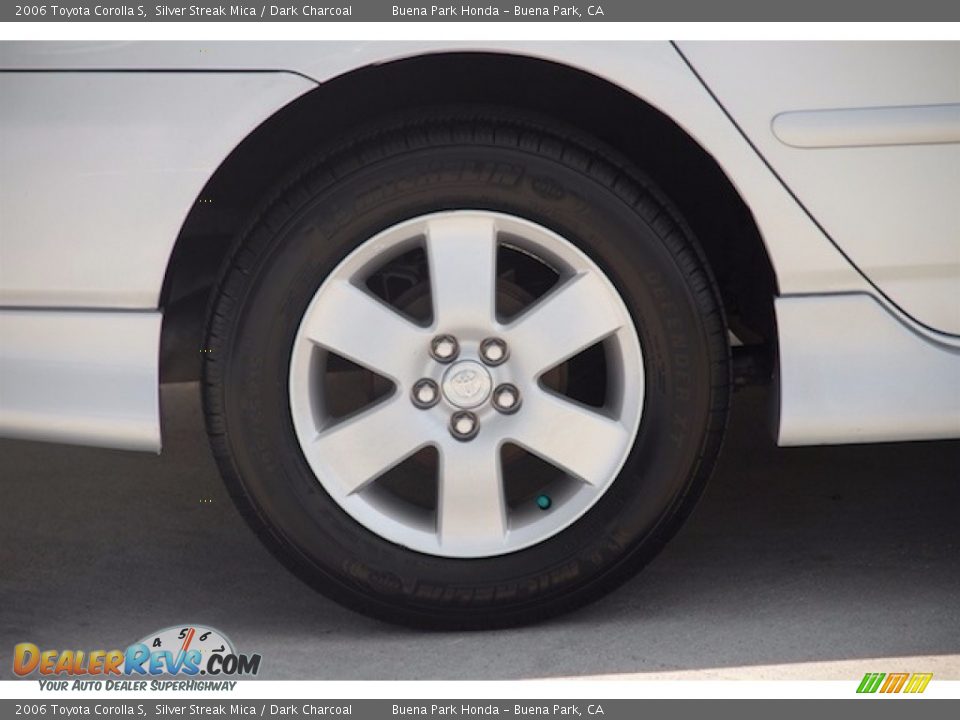 2006 Toyota Corolla S Silver Streak Mica / Dark Charcoal Photo #24