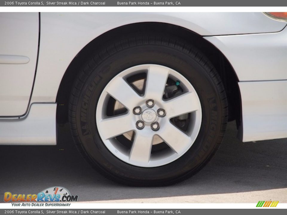 2006 Toyota Corolla S Silver Streak Mica / Dark Charcoal Photo #25