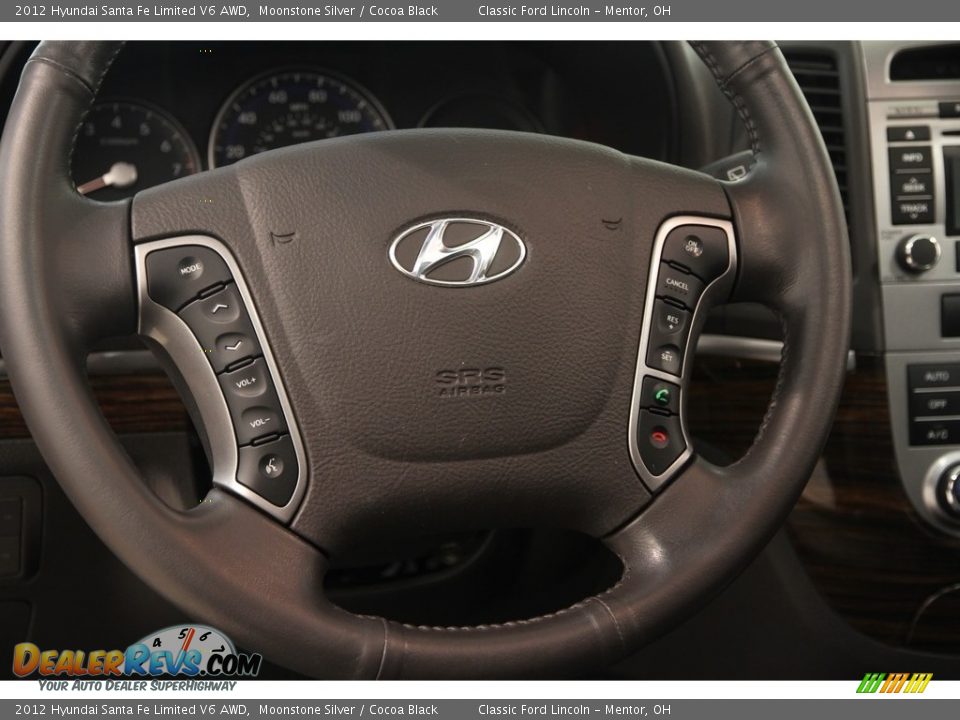 2012 Hyundai Santa Fe Limited V6 AWD Moonstone Silver / Cocoa Black Photo #7
