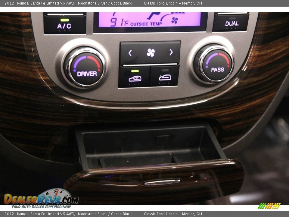 2012 Hyundai Santa Fe Limited V6 AWD Moonstone Silver / Cocoa Black Photo #10