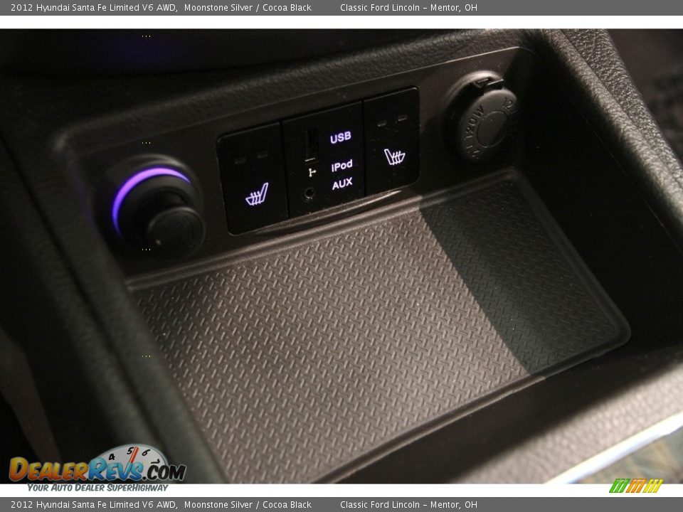 2012 Hyundai Santa Fe Limited V6 AWD Moonstone Silver / Cocoa Black Photo #11