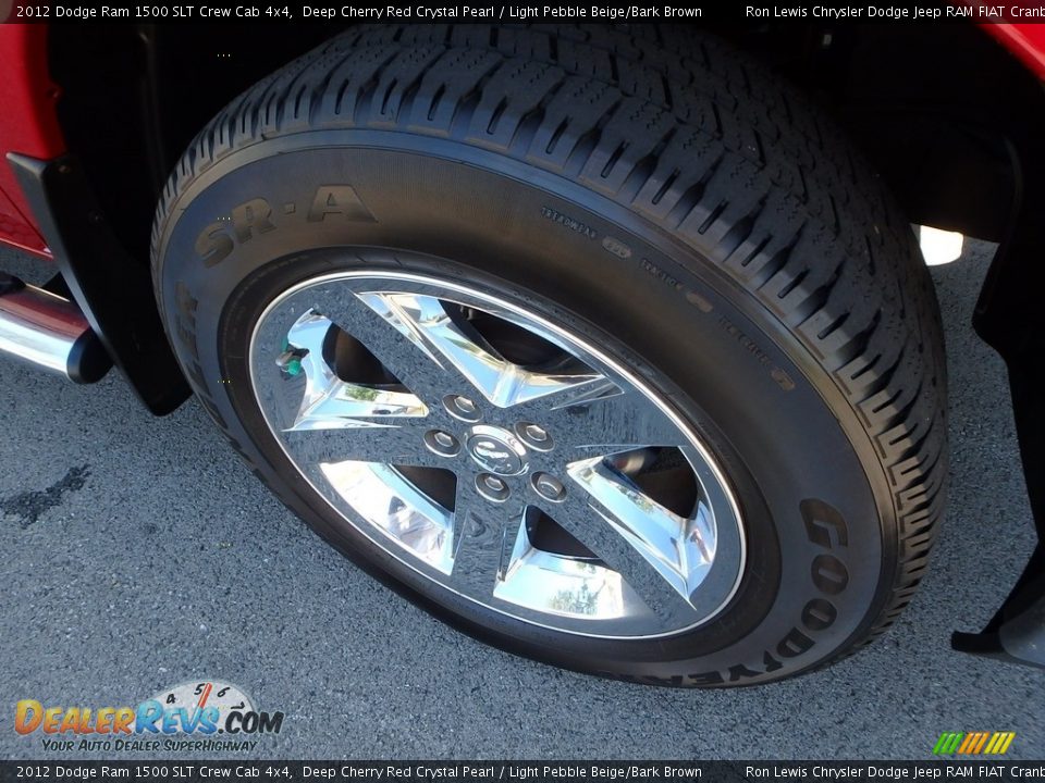 2012 Dodge Ram 1500 SLT Crew Cab 4x4 Deep Cherry Red Crystal Pearl / Light Pebble Beige/Bark Brown Photo #8