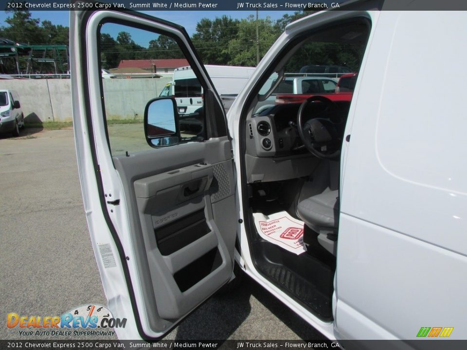 2012 Chevrolet Express 2500 Cargo Van Summit White / Medium Pewter Photo #17