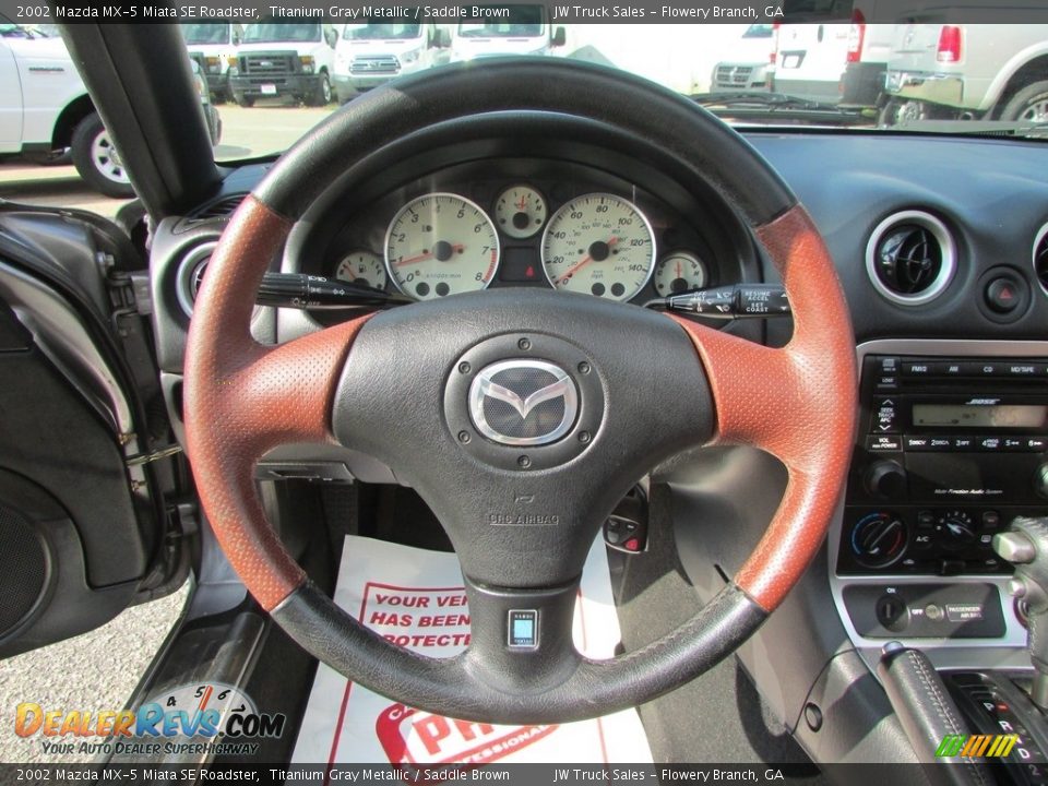 2002 Mazda MX-5 Miata SE Roadster Steering Wheel Photo #20