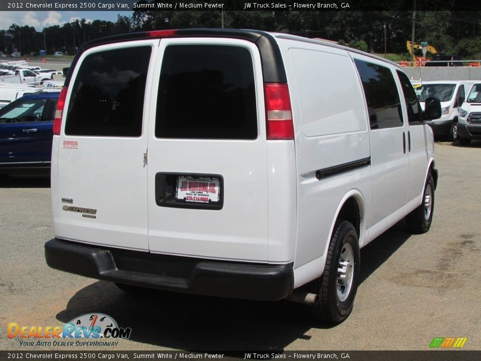 2012 Chevrolet Express 2500 Cargo Van Summit White / Medium Pewter Photo #7