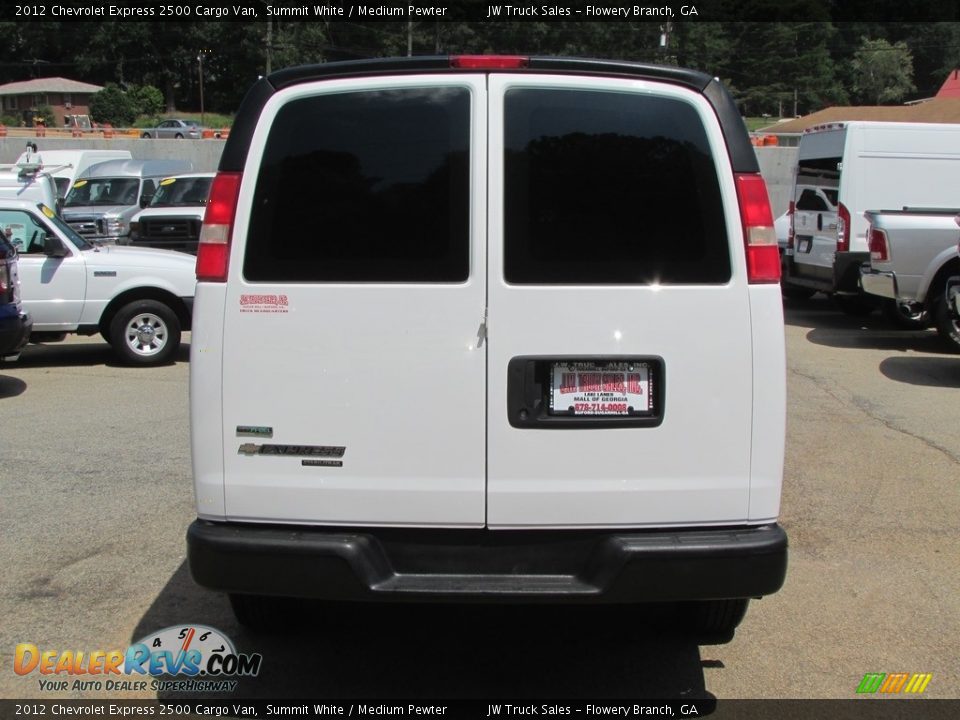 2012 Chevrolet Express 2500 Cargo Van Summit White / Medium Pewter Photo #8