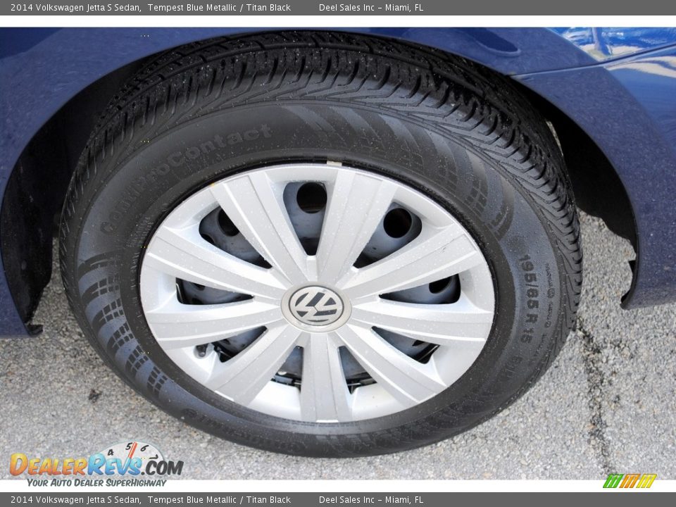 2014 Volkswagen Jetta S Sedan Tempest Blue Metallic / Titan Black Photo #11