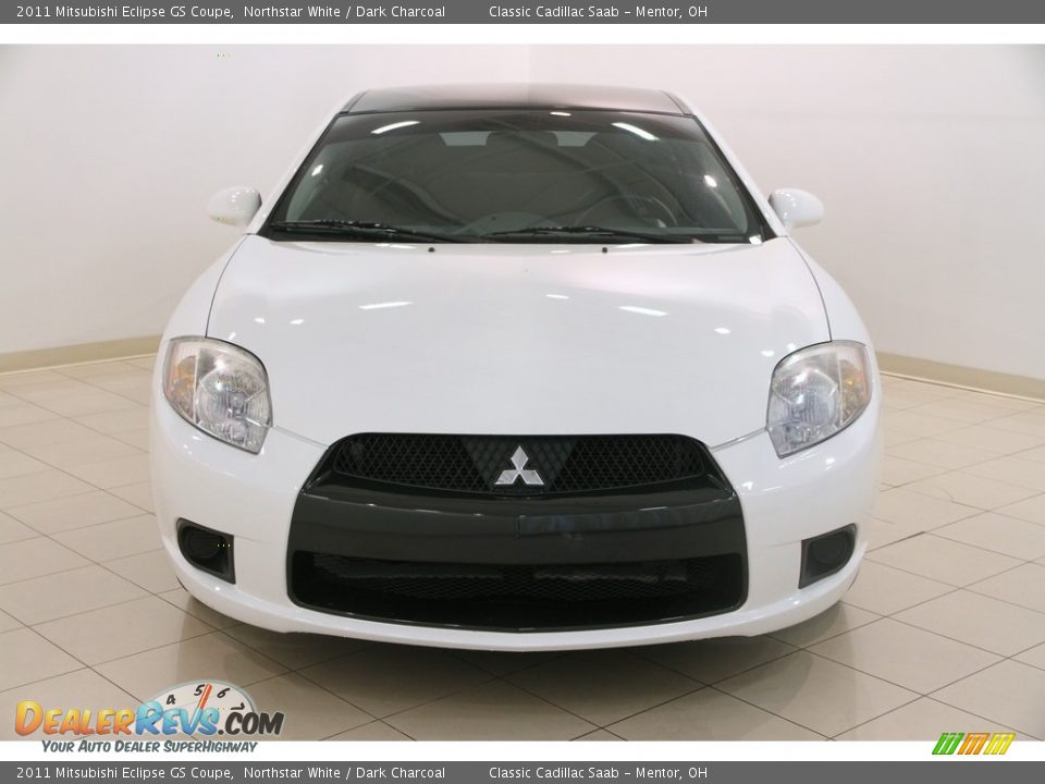 2011 Mitsubishi Eclipse GS Coupe Northstar White / Dark Charcoal Photo #2