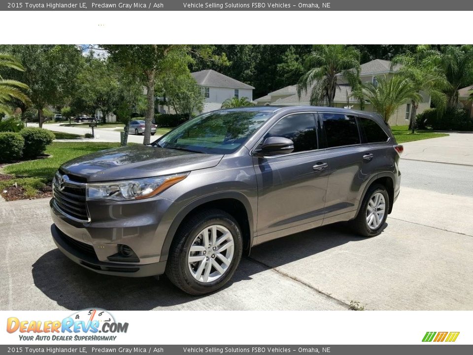 2015 Toyota Highlander LE Predawn Gray Mica / Ash Photo #1