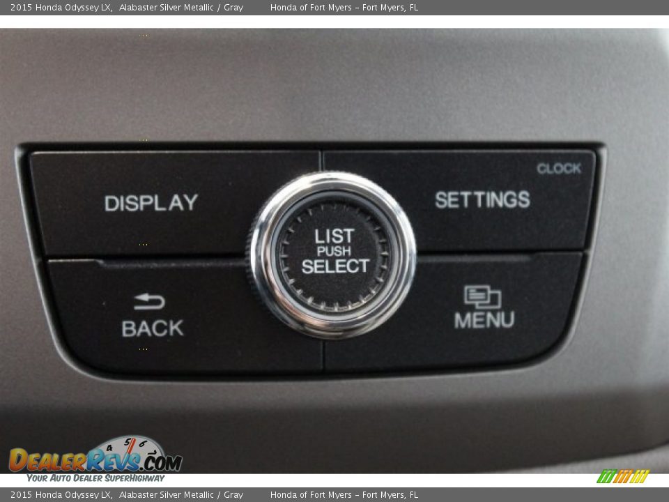 2015 Honda Odyssey LX Alabaster Silver Metallic / Gray Photo #22