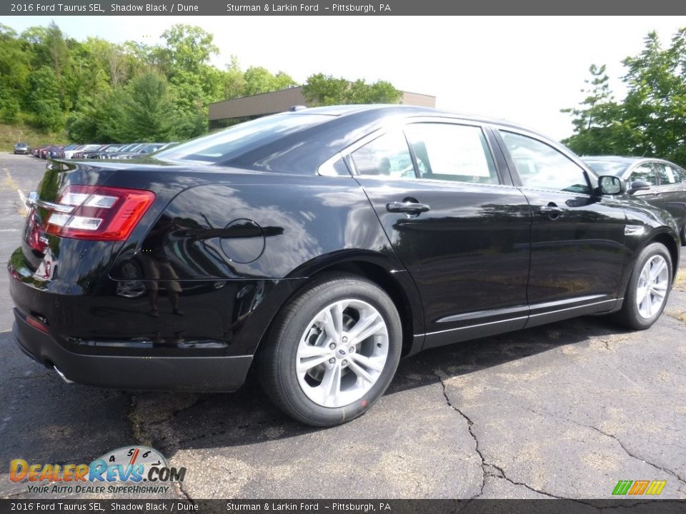 2016 Ford Taurus SEL Shadow Black / Dune Photo #2
