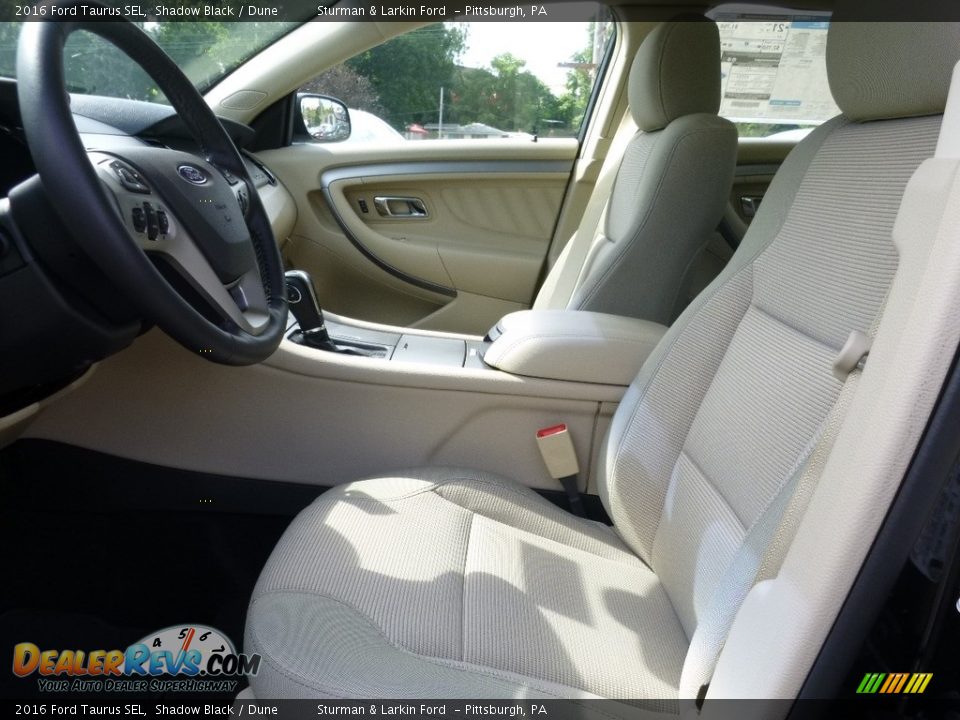 2016 Ford Taurus SEL Shadow Black / Dune Photo #6